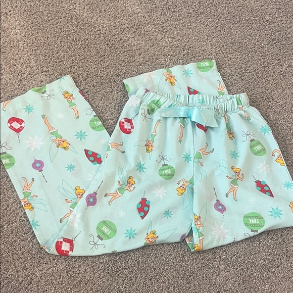 Disney Other - Vintage Kids Disney Tinkerbell Pajama Bottoms - Light Blue